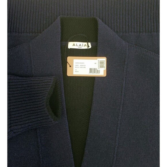 ALAIA Alaïa Women's Oversized Wool Cardigan Sweater Jacket Size 40 / US 8 / L - Picture 4 of 5